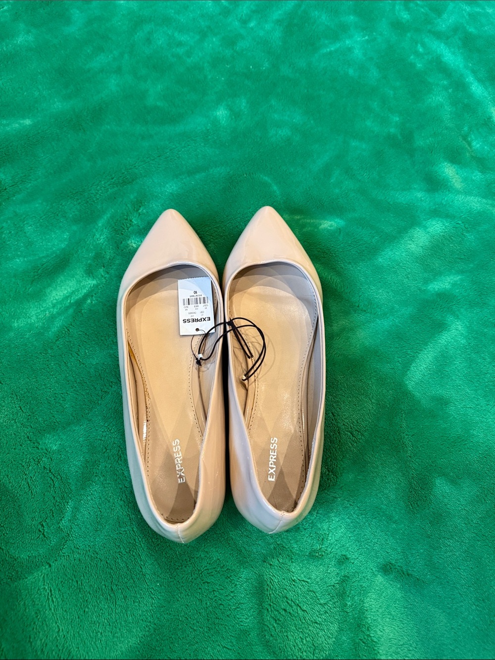 Express Women's Pointed-Toe Flats in Light Nude